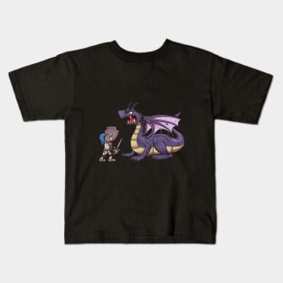 Knight VS Dragon Kids T-Shirt